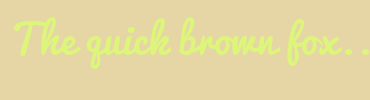Image with Font Color DCF57A and Background Color E6D5A5